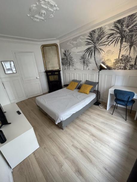 Habitación en París, Francia 1 camaBaño compartido-7