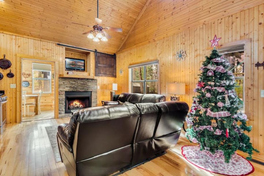 Entire cabin in Sautee Nacoochee, Georgia 4 guests2 bedrooms2 beds2 baths-17