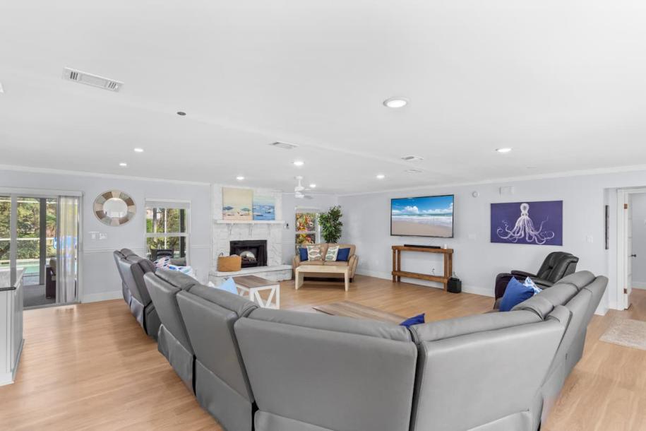 Spacious 5 BR Retreat with Game Room & Heated Pool-13