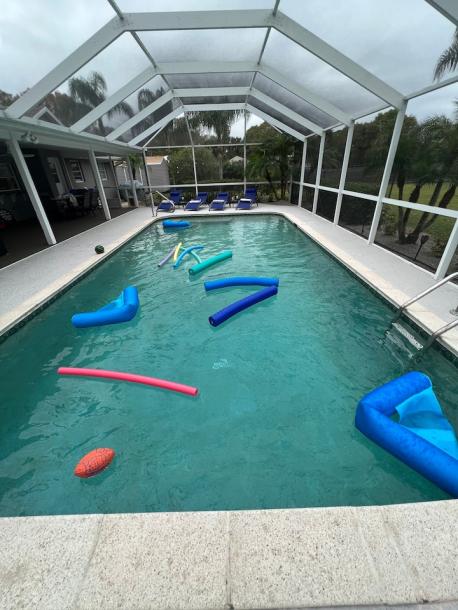 Spacious 5 BR Retreat with Game Room & Heated Pool-17