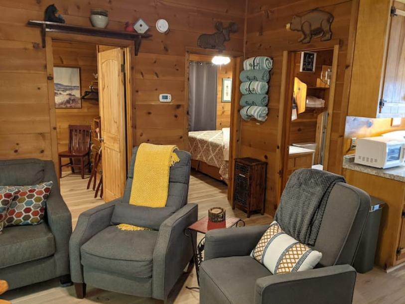 Entire cabin in Sautee Nacoochee, Georgia 4 guests2 bedrooms2 beds1 bath-13