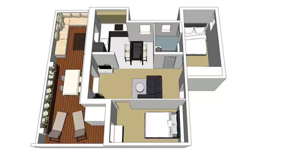 Luxury Terrace Penthouse Sagrada Familia 2 br barcelona-17